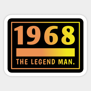 1968 birthday Sticker